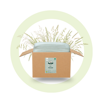 BIO Kräuter-Heulage Quader mini (als Futterprobe mit 25 - 30 kg)