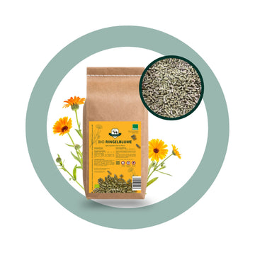 BIO Ringelblume als Pellets im 1kg Sack zum trocken füttern